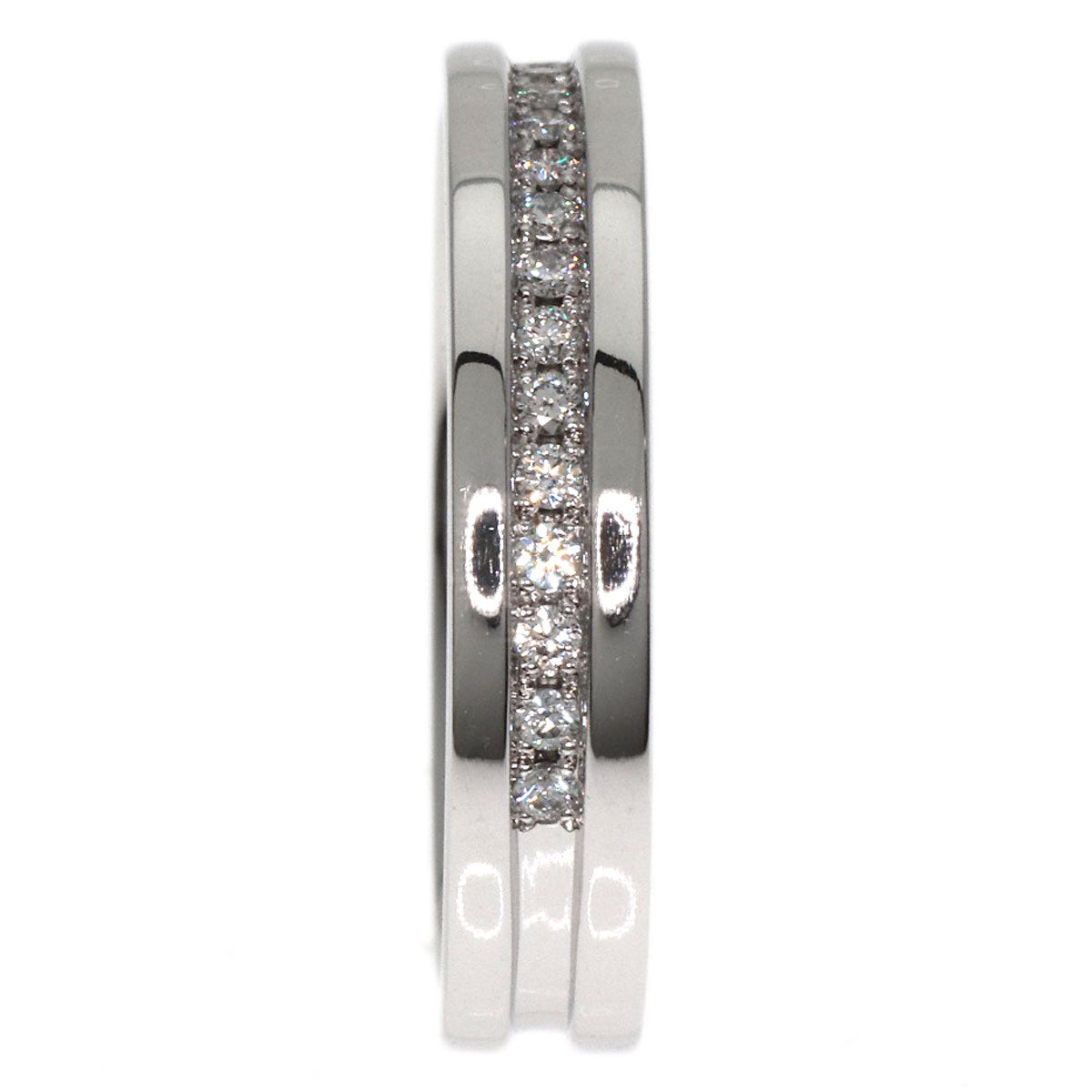 0.16ct Diamond Ring K18 White Gold  5.3g�@Ladies