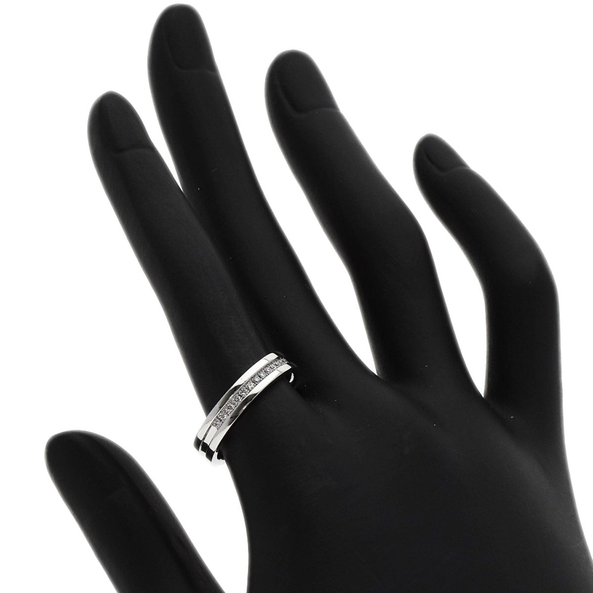 0.16ct Diamond Ring K18 White Gold  5.3g�@Ladies