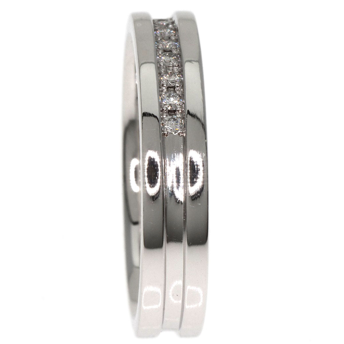 0.16ct Diamond Ring K18 White Gold  5.3g�@Ladies
