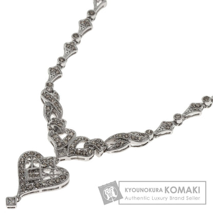 2.05ct Diamond Necklace K18 White Gold 24.4g　Ladies
