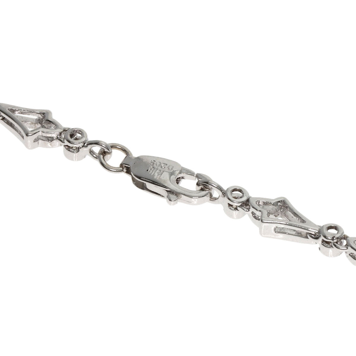 2.05ct Diamond Necklace K18 White Gold 24.4g　Ladies