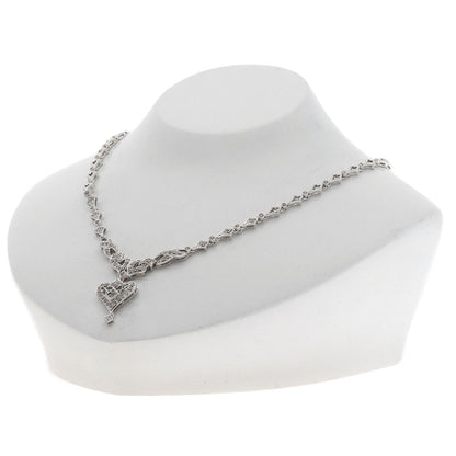 2.05ct Diamond Necklace K18 White Gold 24.4g　Ladies