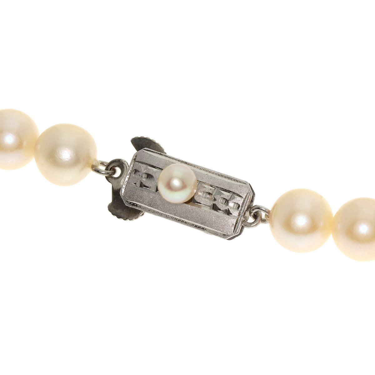 Akoya pearl Pearl Necklace Silver  31.2g�@Ladies