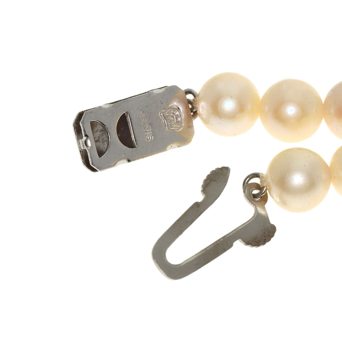 Akoya pearl Pearl Necklace Silver  31.2g�@Ladies