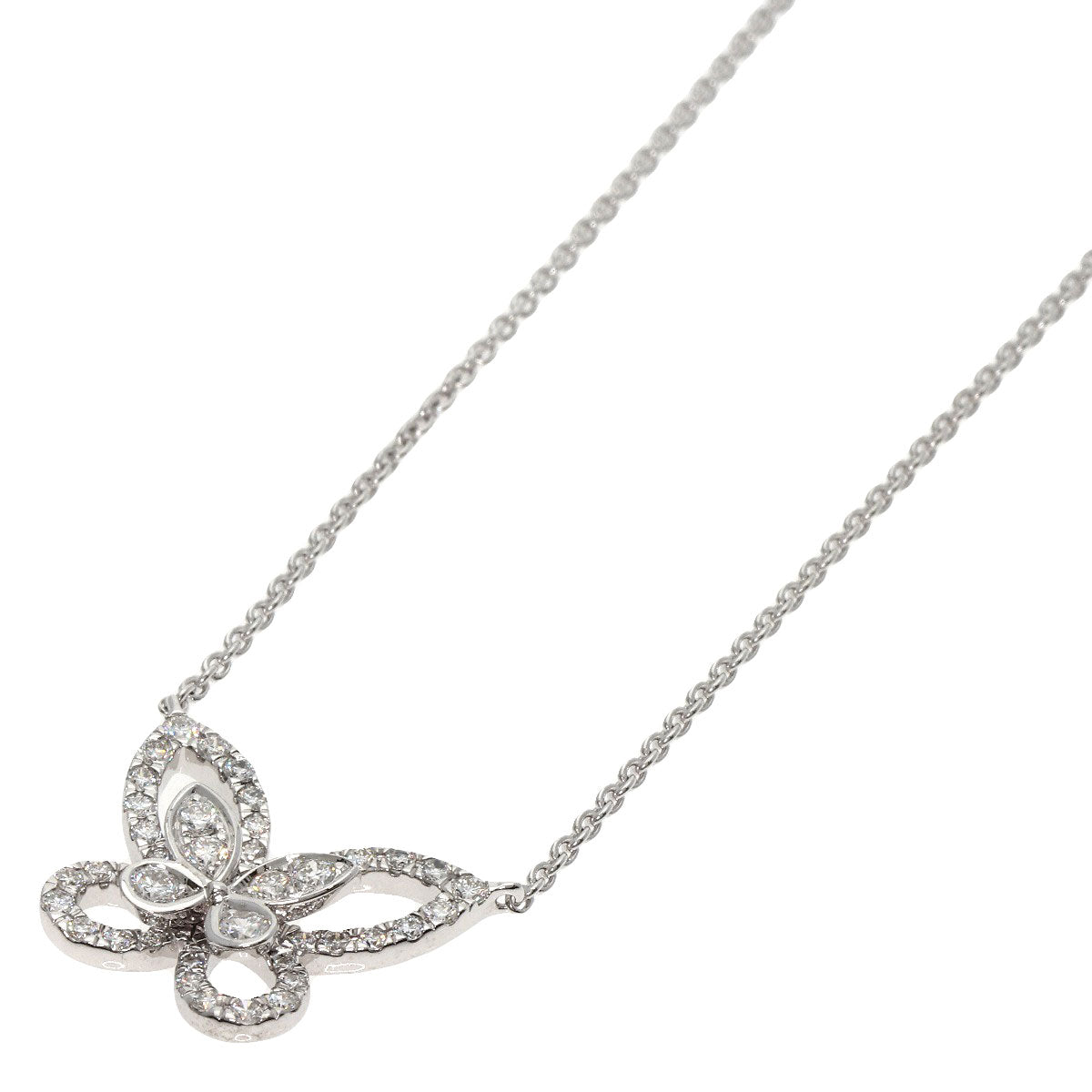 GRAFF   Necklace Mini Butterfly Diamond K18 White Gold Ladies
