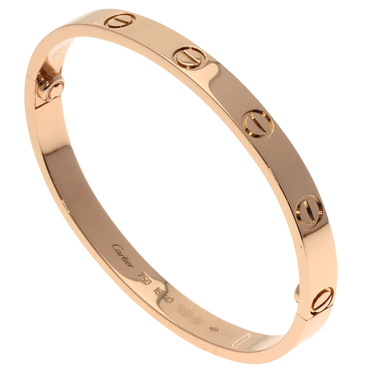 カルティエ ラブブレス ドライバー付き #16 ブレスレット K18ピンクゴールド レディース 【中古】【CARTIER】