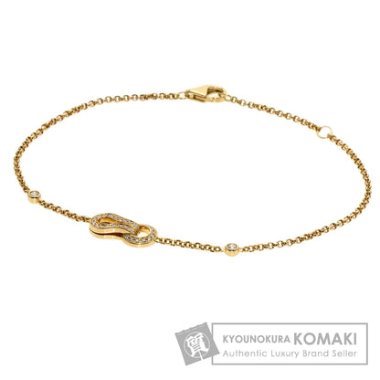 CARTIER Agraph Diamond Bracelet K18 Yellow Gold Ladies [Used]