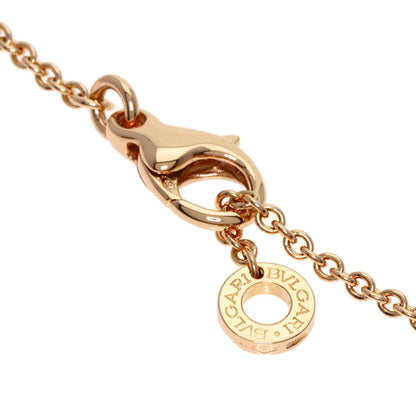 BVLGARI B.zero1 White Ceramic Diamond Necklace K18 Pink Gold Ladies [Used]
