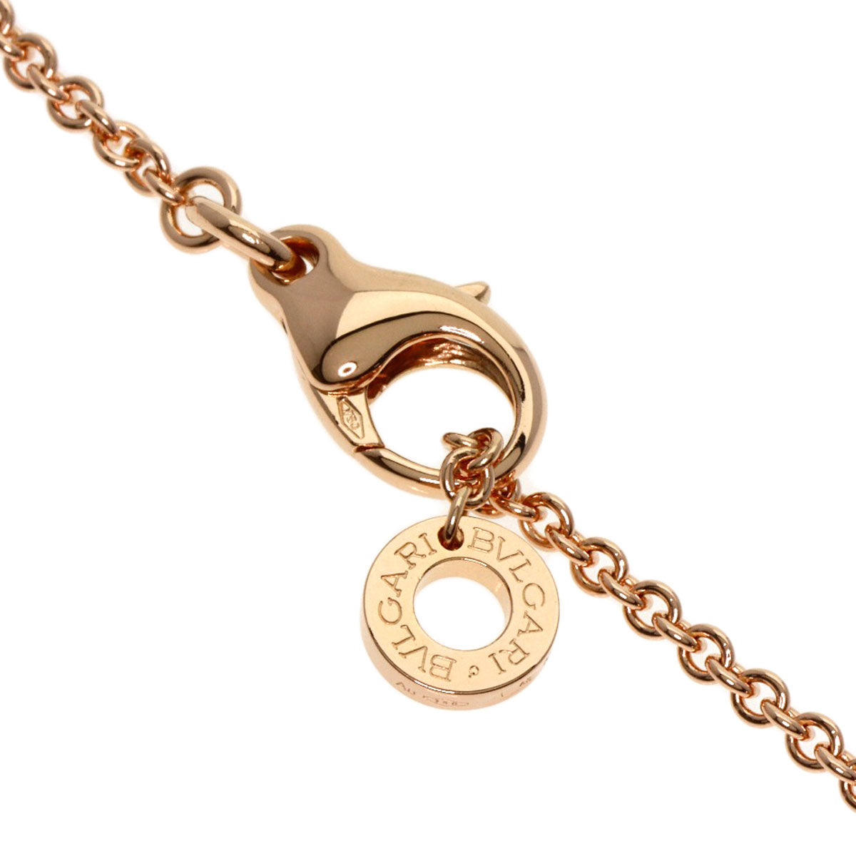 BVLGARI B.zero1 Black Ceramic Necklace K18 Pink Gold Ladies [Used]