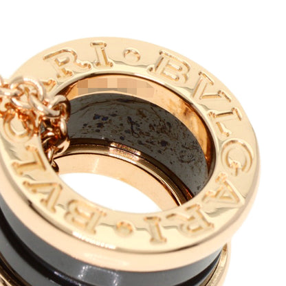 BVLGARI B.zero1 Black Ceramic Necklace K18 Pink Gold Ladies [Used]