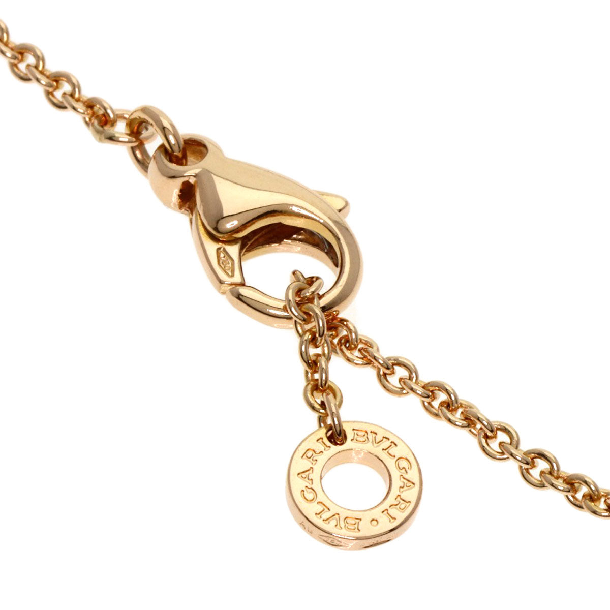 BVLGARI B.zero1 White Ceramic Necklace K18 Pink Gold Ladies [Used]