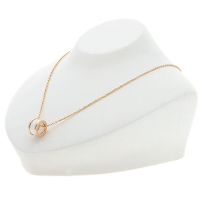 BVLGARI B.zero1 White Ceramic Necklace K18 Pink Gold Ladies [Used]