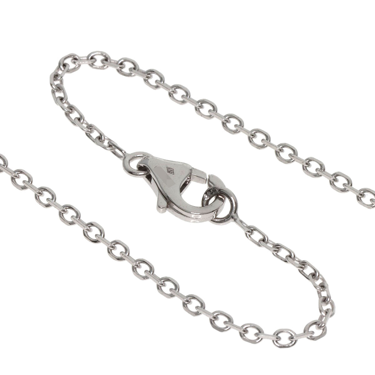 CARTIER Heart Pave Diamond Necklace K18 White Gold Ladies [Used]