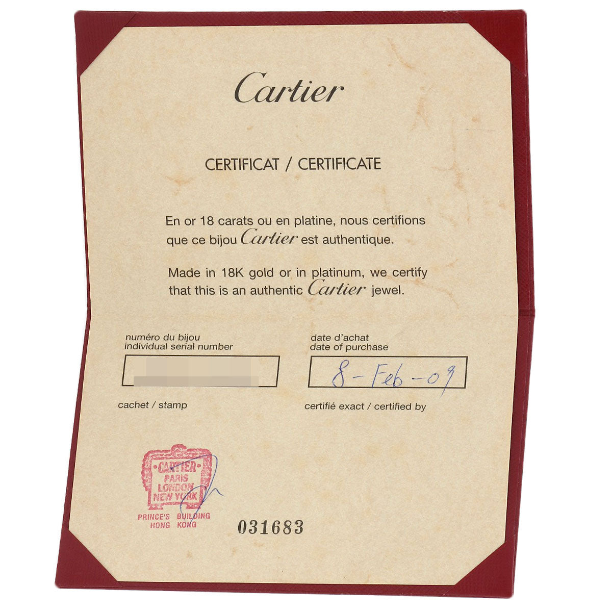 CARTIER Heart Pave Diamond Necklace K18 White Gold Ladies [Used]