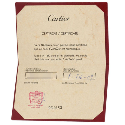 CARTIER Heart Pave Diamond Necklace K18 White Gold Ladies [Used]