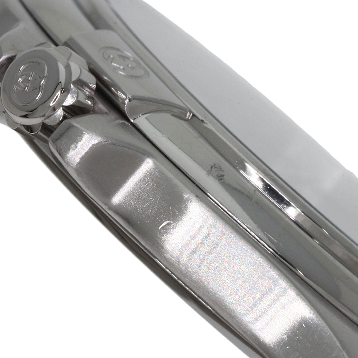 GUCCI Round face Watches Stainless Steel/Stainless Steel mens