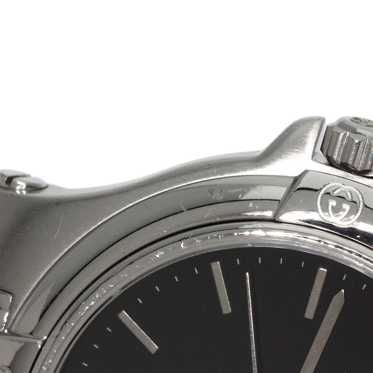 GUCCI Round face Watches Stainless Steel/Stainless Steel mens