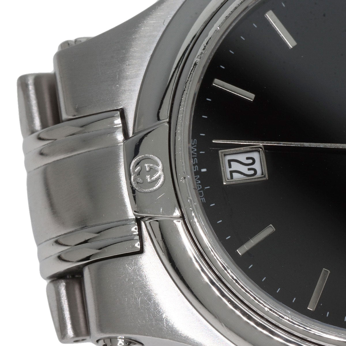 GUCCI Round face Watches Stainless Steel/Stainless Steel mens