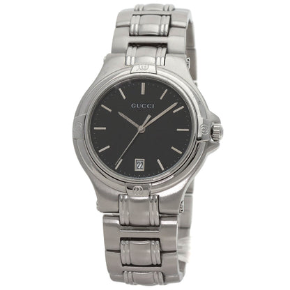 GUCCI Round face Watches Stainless Steel/Stainless Steel mens