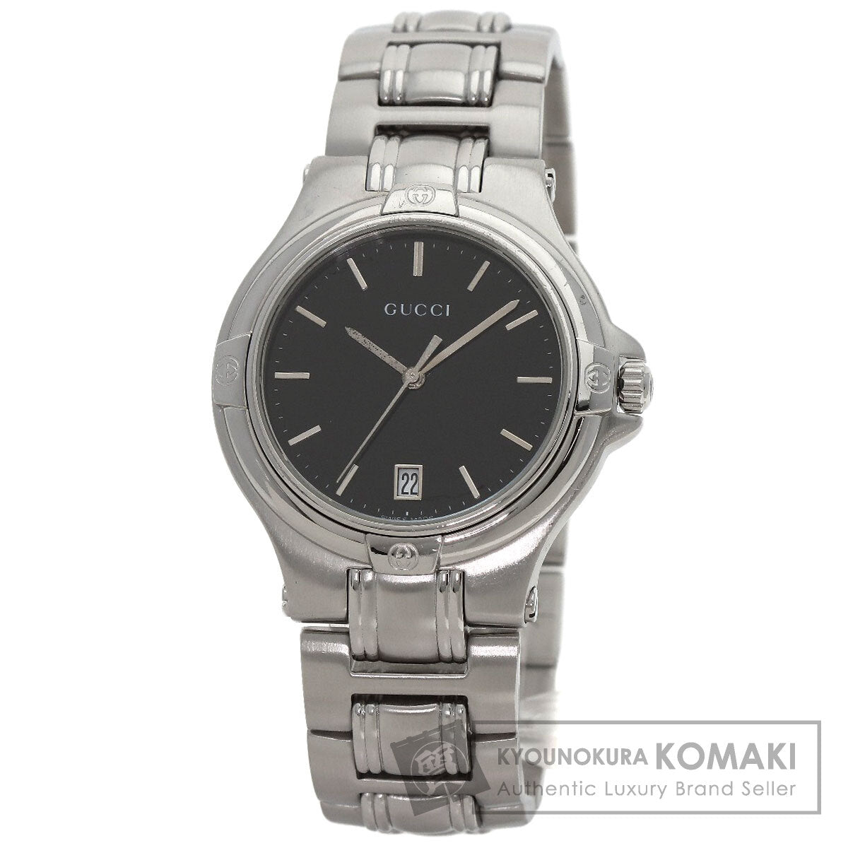 GUCCI Round face Watches Stainless Steel/Stainless Steel mens