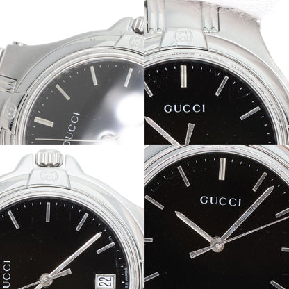 GUCCI Round face Watches Stainless Steel/Stainless Steel mens