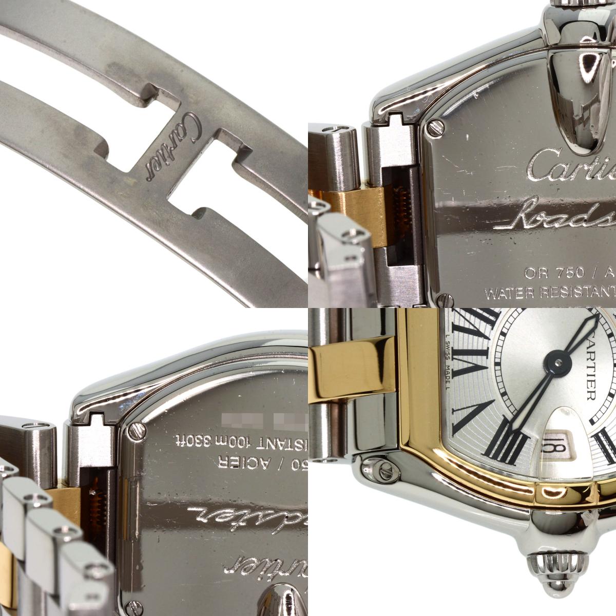 CARTIER Roadster SM Watches W62026Y4 Stainless Steel/SSxK18YG Ladies