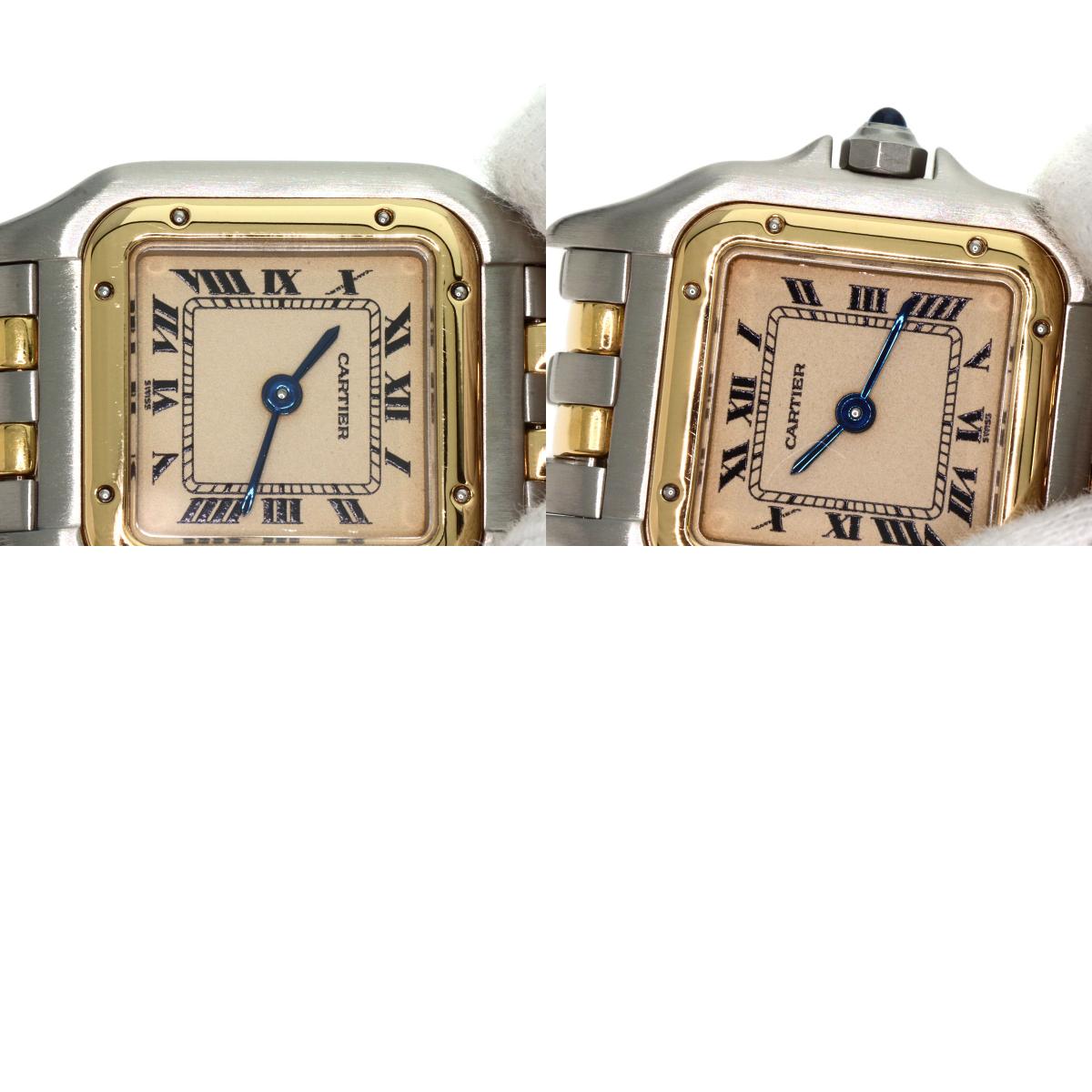 CARTIER PANTHERE SM 2 Row Watches W25029B6 Stainless Steel/SSxK18YG Ladies