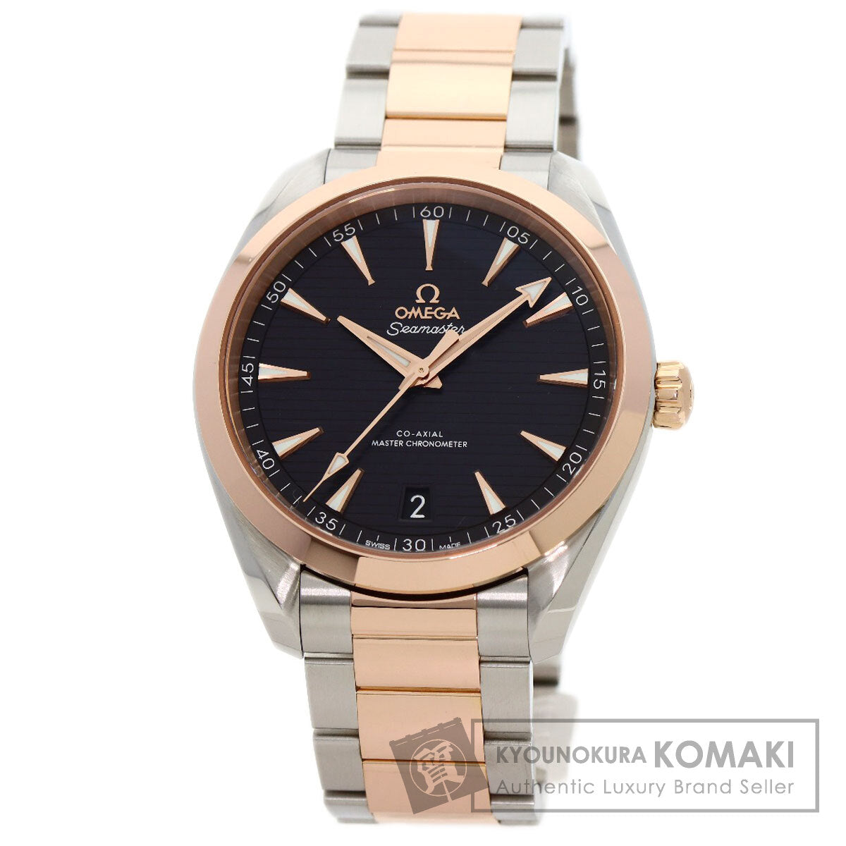 OMEGA Seamaster Aqua Terra 1.6" Master Chronometer Watches 220.20.41.21.06.001 Stainless Steel/SSxK18PG mens