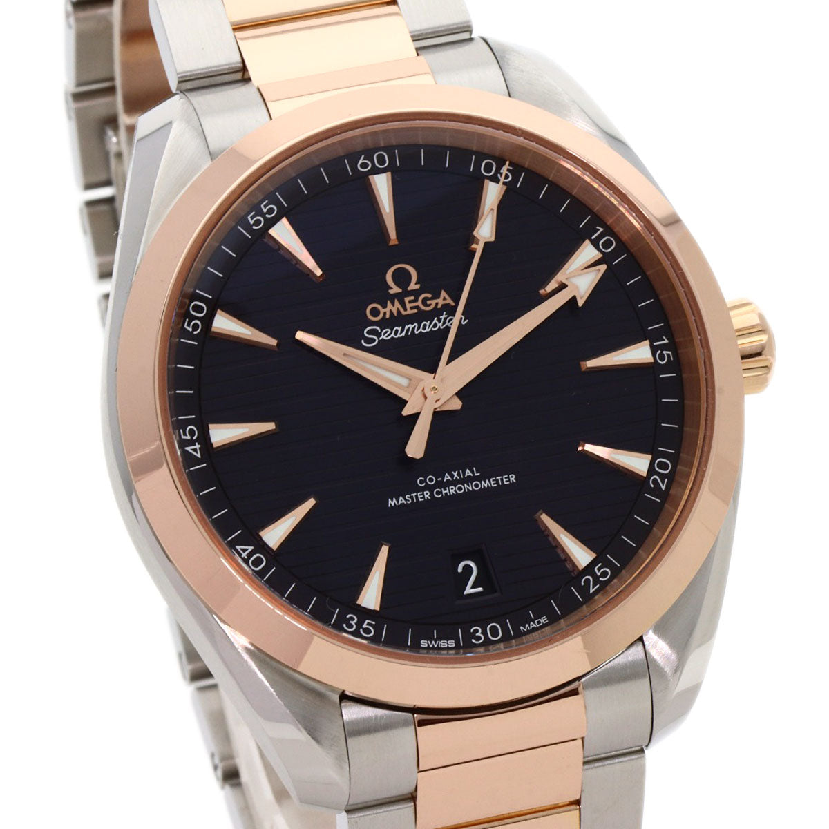 OMEGA Seamaster Aqua Terra 1.6" Master Chronometer Watches 220.20.41.21.06.001 Stainless Steel/SSxK18PG mens