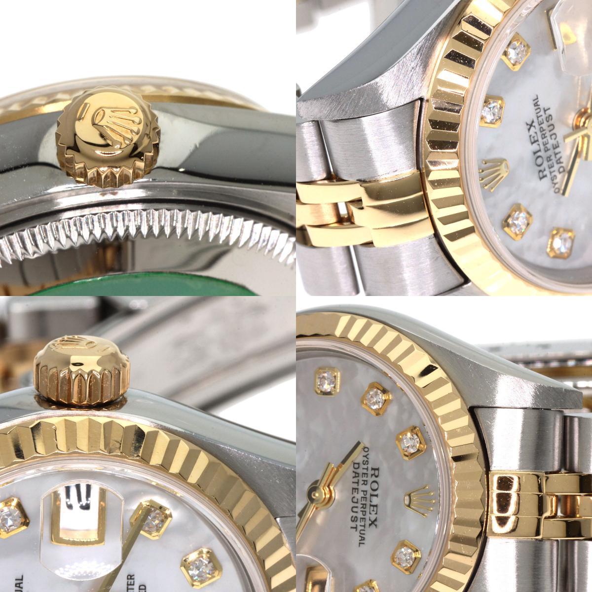 ROLEX Datejust 10P Diamond Watches 79173NG Stainless Steel/SSxK18YG Ladies