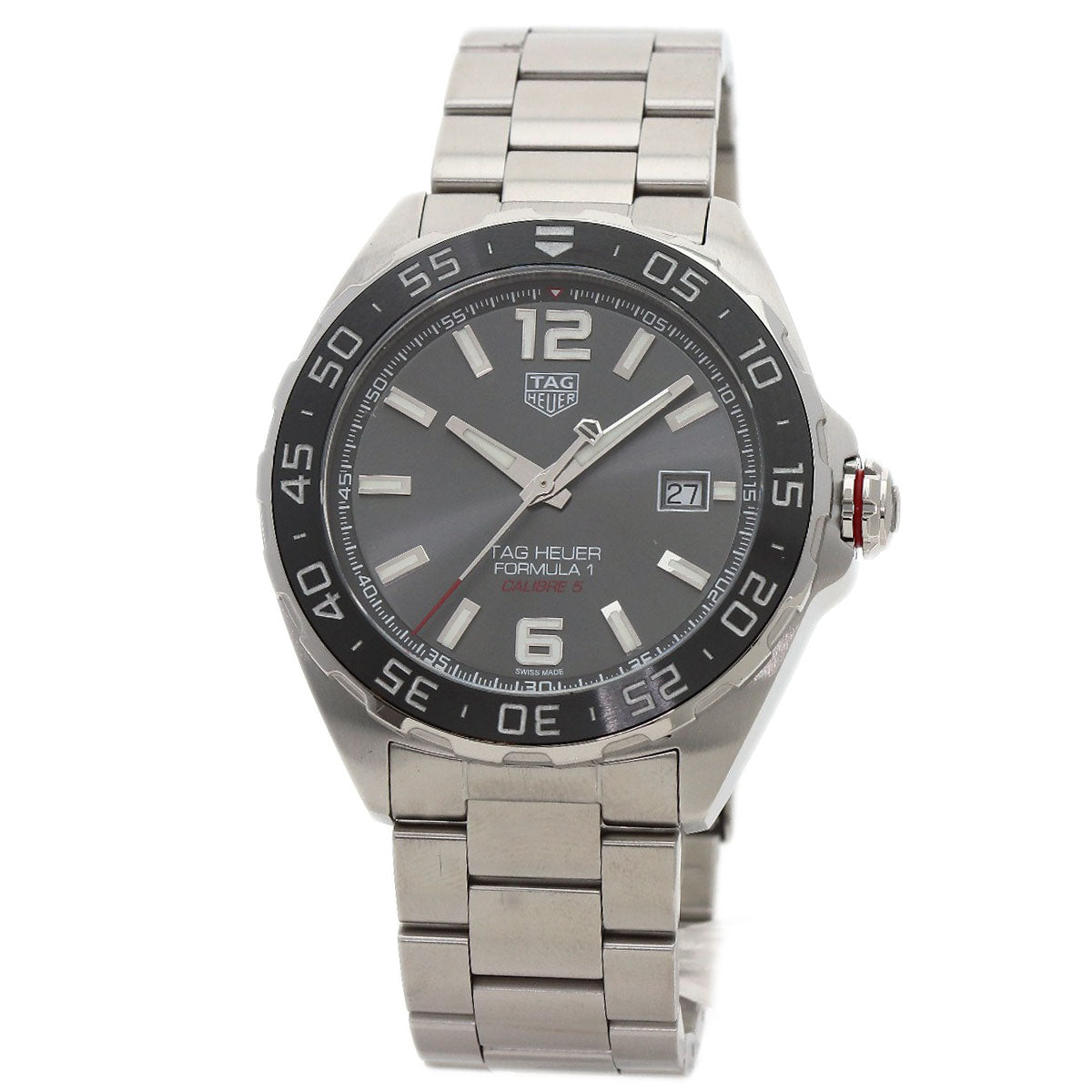 TAG HEUER FORMULA1 CALIBER 5 DATE Watches WA2011.BA0842 Stainless Steel/Stainless Steel mens