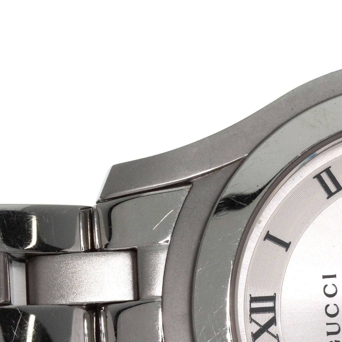 GUCCI Round face Watches 5500M Stainless Steel/Stainless Steel mens