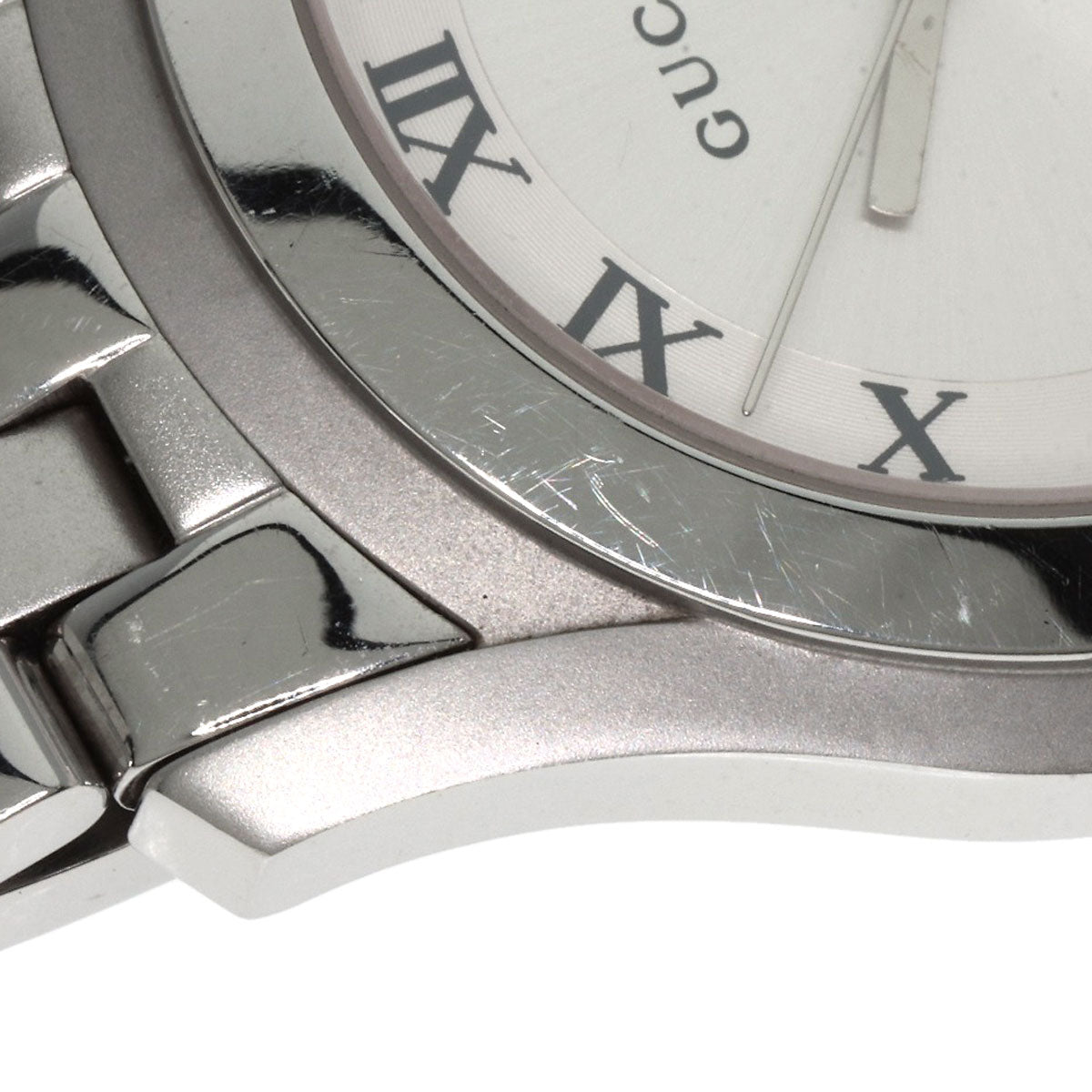 GUCCI Round face Watches 5500M Stainless Steel/Stainless Steel mens