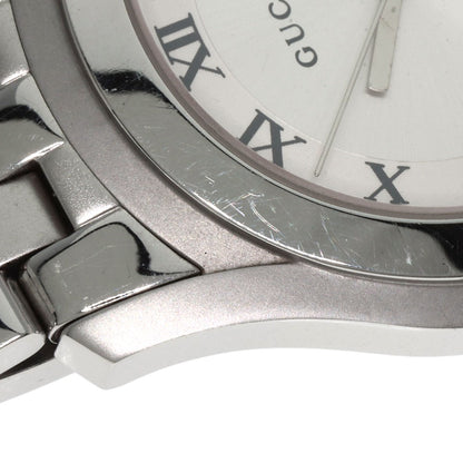 GUCCI Round face Watches 5500M Stainless Steel/Stainless Steel mens