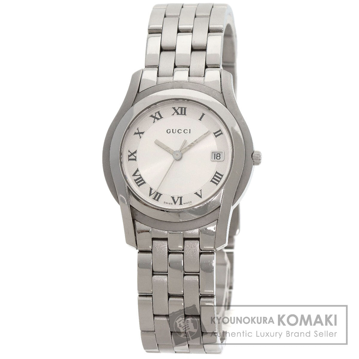 GUCCI Round face Watches 5500M Stainless Steel/Stainless Steel mens