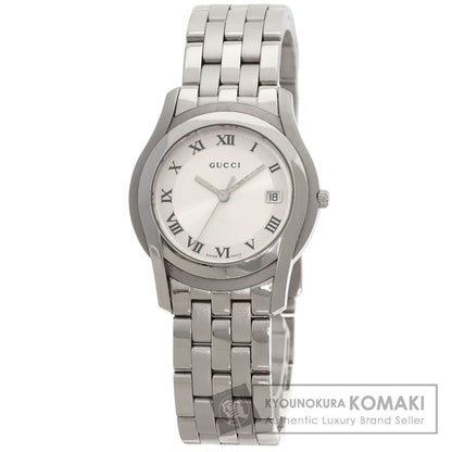 GUCCI Round face Watches 5500M Stainless Steel/Stainless Steel mens