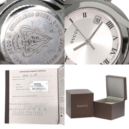 GUCCI Round face Watches 5500M Stainless Steel/Stainless Steel mens
