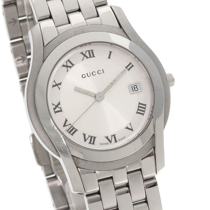 GUCCI Round face Watches 5500M Stainless Steel/Stainless Steel mens