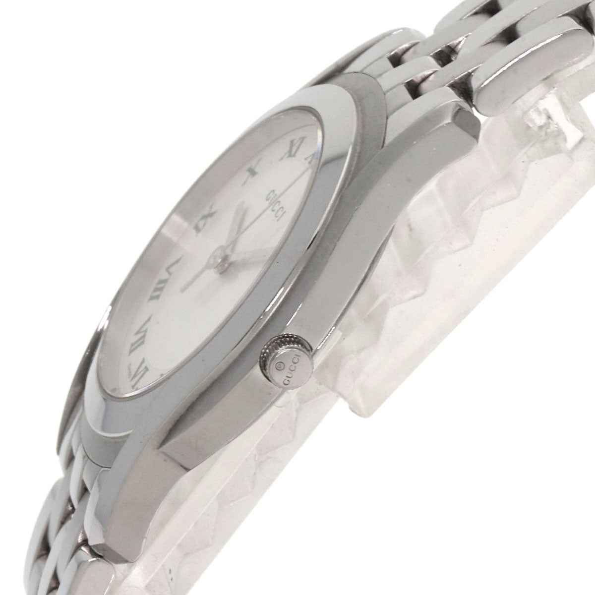 GUCCI Round face Watches 5500M Stainless Steel/Stainless Steel mens