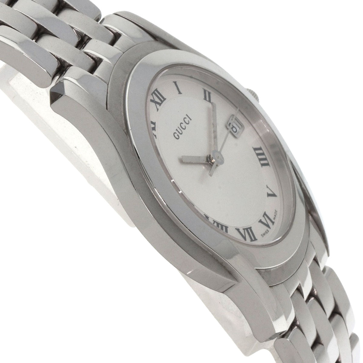 GUCCI Round face Watches 5500M Stainless Steel/Stainless Steel mens