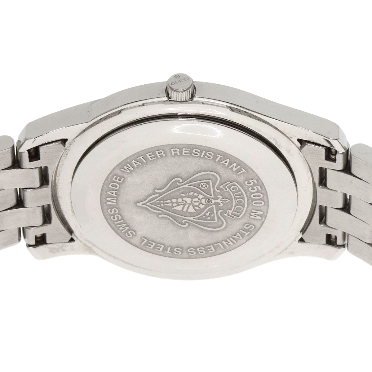 GUCCI Round face Watches 5500M Stainless Steel/Stainless Steel mens