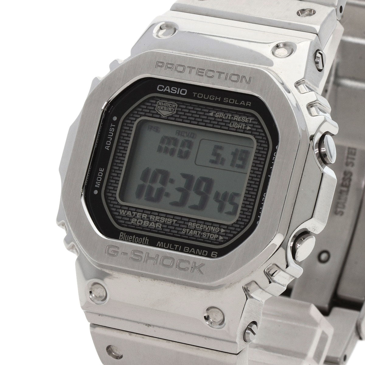 CASIO G shock Watches GMW-B5000 Stainless Steel/Stainless Steel mens