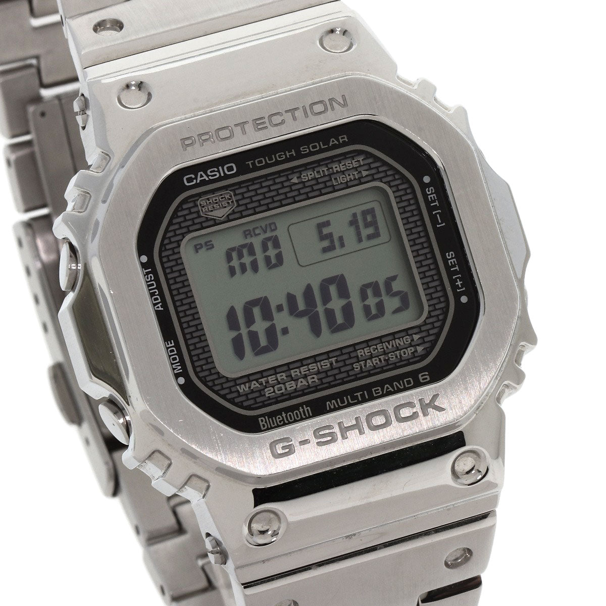 CASIO G shock Watches GMW-B5000 Stainless Steel/Stainless Steel mens