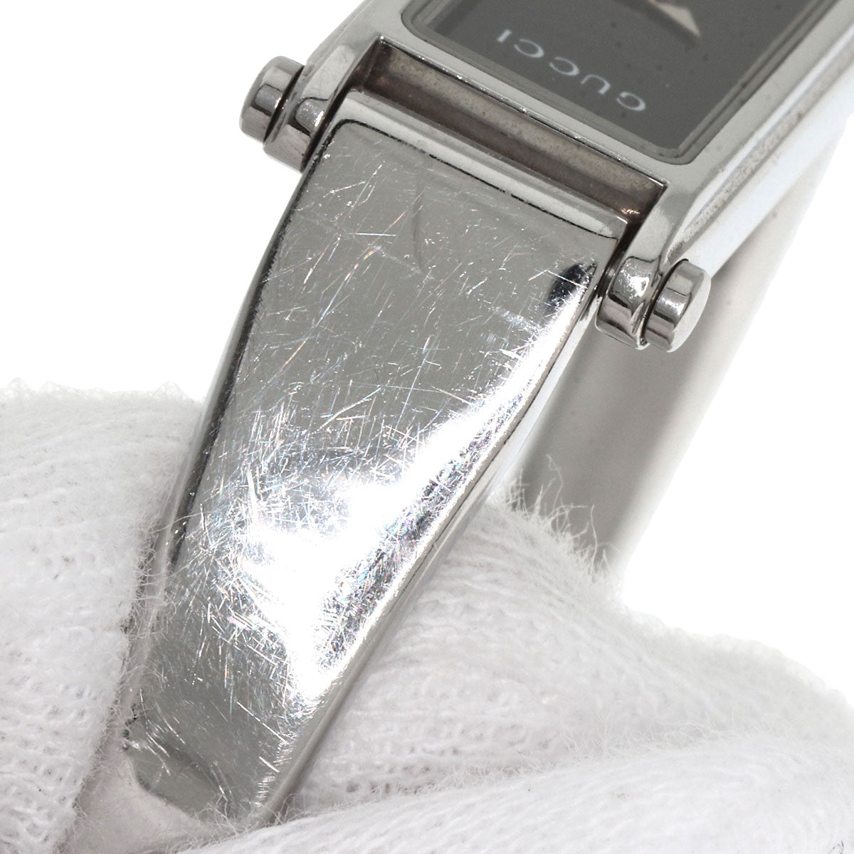 GUCCI Square face Watches 1500L Stainless Steel/Stainless Steel Ladies