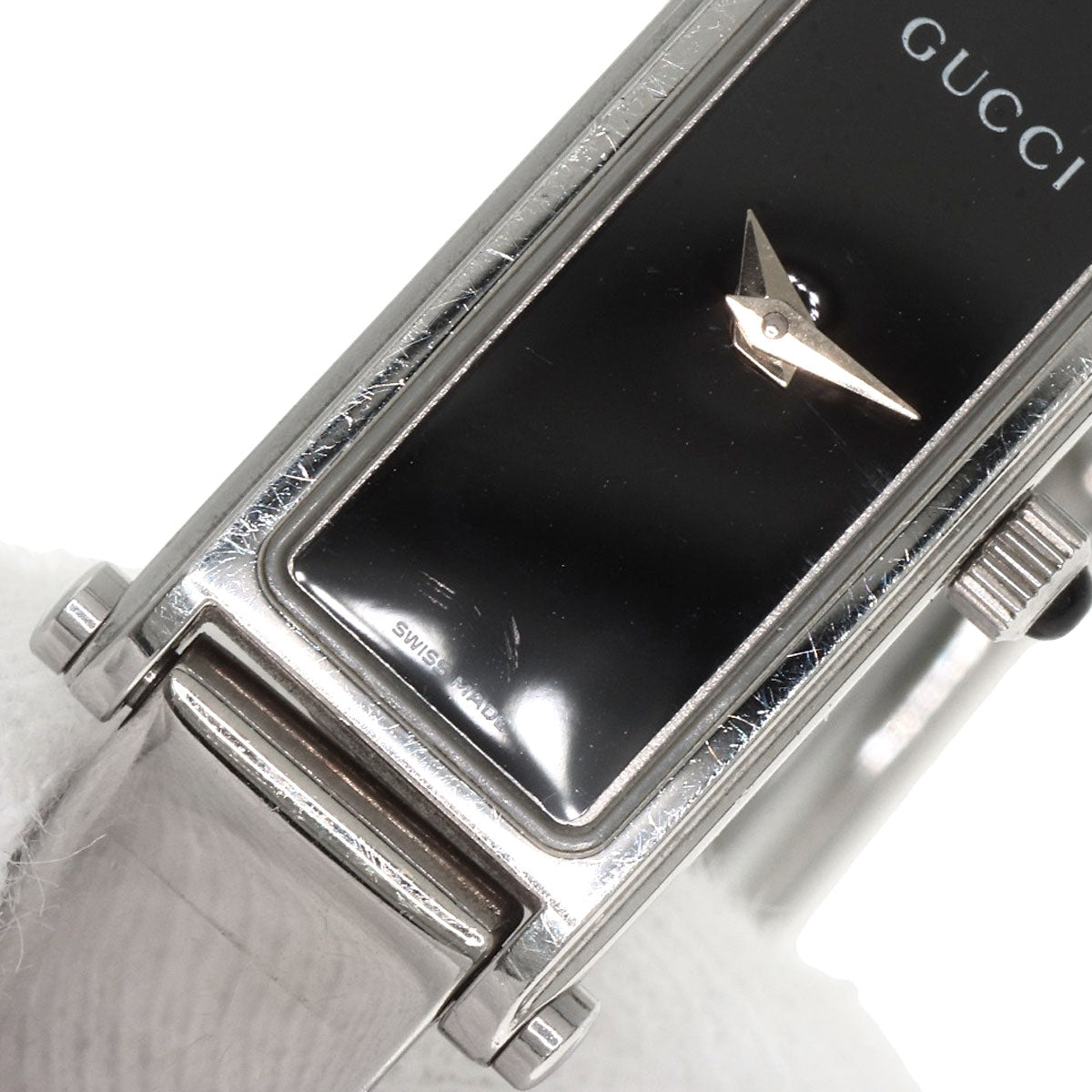 GUCCI Square face Watches 1500L Stainless Steel/Stainless Steel Ladies