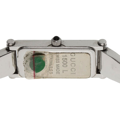 GUCCI Square face Watches 1500L Stainless Steel/Stainless Steel Ladies