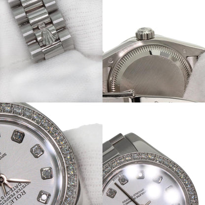 ROLEX Datejust 10P Bezel Diamond Ice Blue Watches 179136G Platinum/PT Ladies
