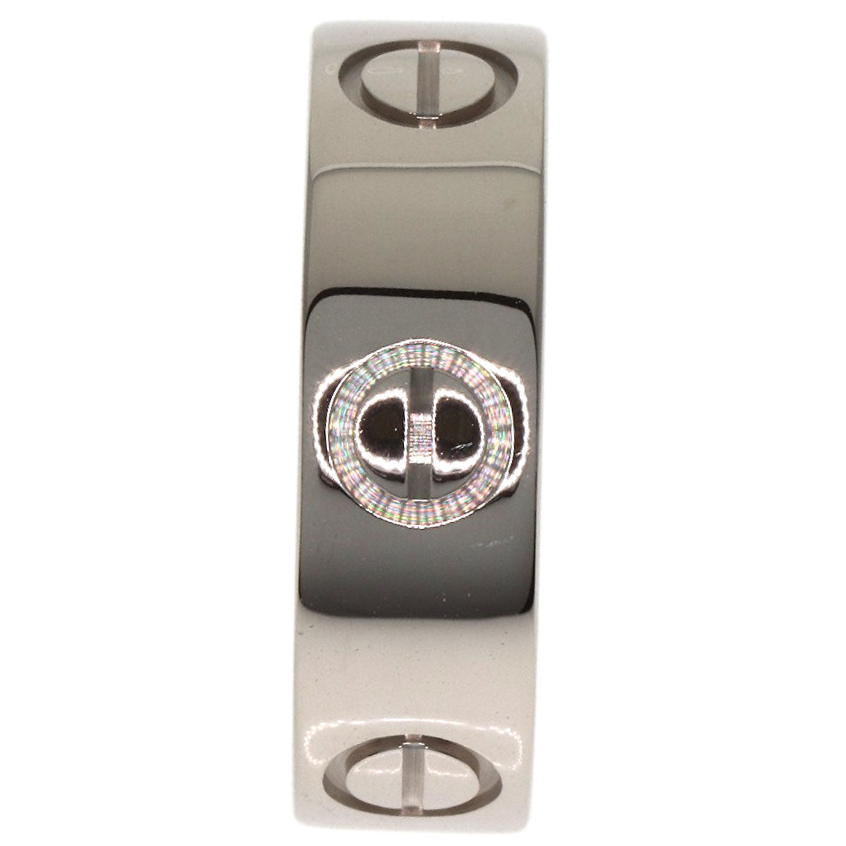 CARTIER love ring #48 Ring K18 White Gold Ladies [Used]