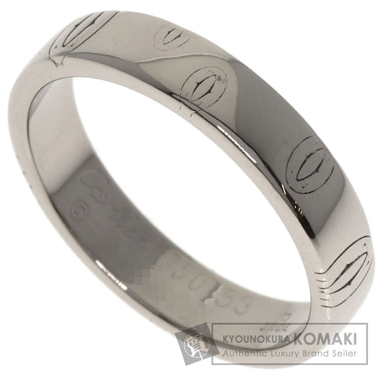 CARTIER Happy birthday # 53 Ring K18 White Gold Ladies [Used]