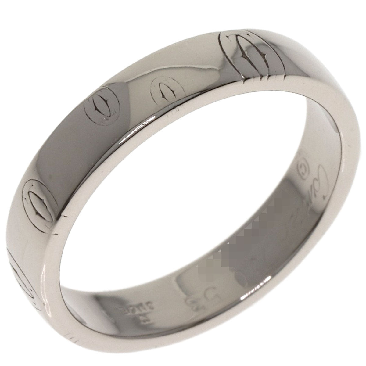CARTIER Happy birthday # 53 Ring K18 White Gold Ladies [Used]